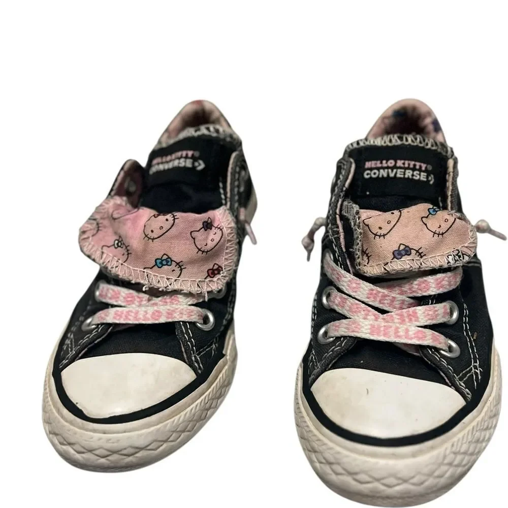 Hello Kitty x Converse Madison Toddler Low-Top Sneakers Black Pink Size 11